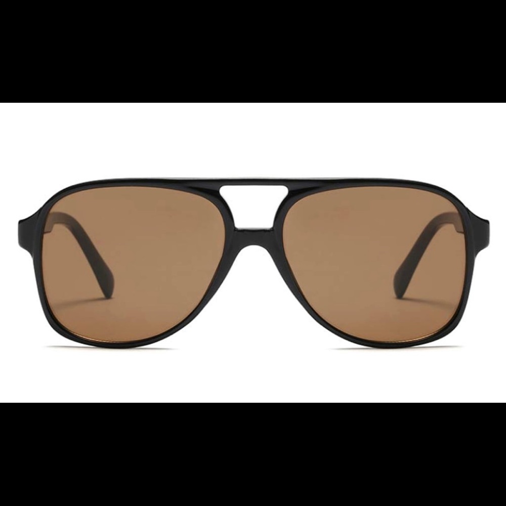 Vintage Retro 70s Sunglasses Large Square Aviators